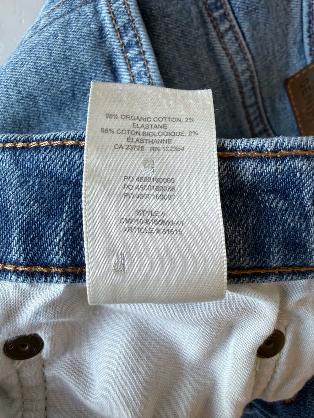 Denim Forum The Arlo High Rise Straight size 28 Medium Wash Denim Button Fly - Picture 8 of 13